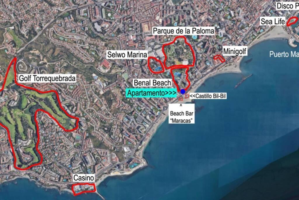 Estudio En Benalbeach, Vistas Mar, Primera Linea Playa Benalmádena Εξωτερικό φωτογραφία